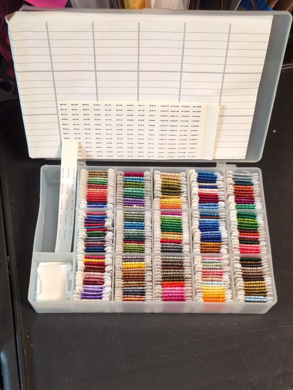 Thread Floss Storage Box By Darice - Multicolor Organizer With Floss Included